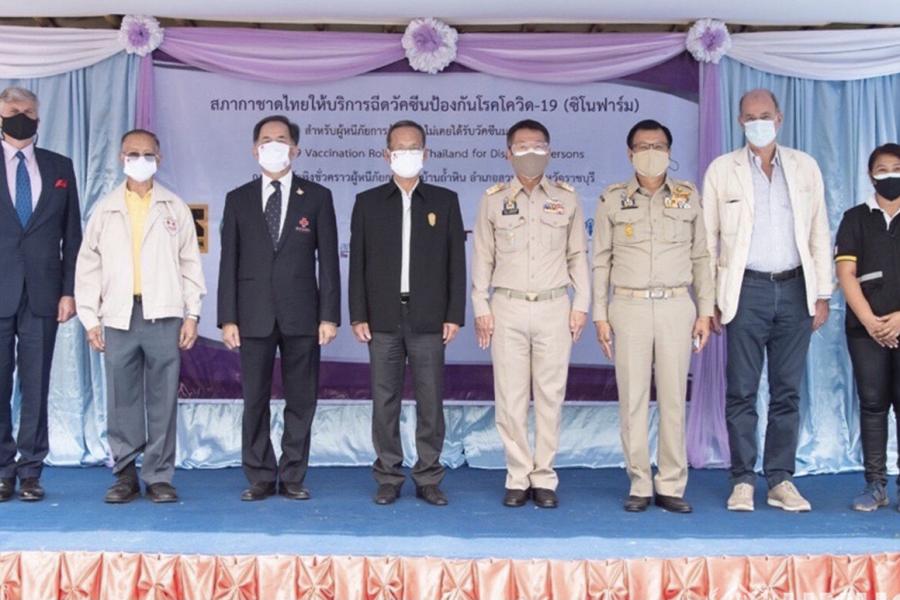 The vaccination campaign rollout was marked with launching event on 25 October in Tham Hin Temporary Shelter